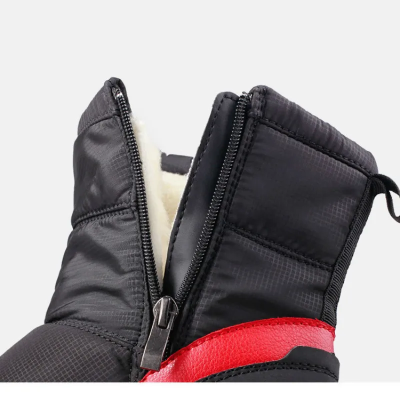 SWONCO/женские ботинки; короткие бархатные зимние ботинки; красные зимние ботинки; теплые легкие ; женские водонепроницаемые ботинки Akle; обувь