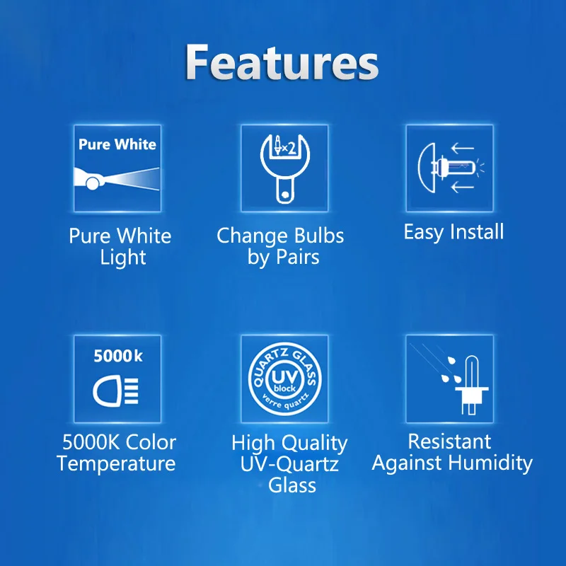 2X Philips H7 12В 55 Вт PX26d алмаз Visio 5000 К авто аксессуары Супер Белые автомобильные