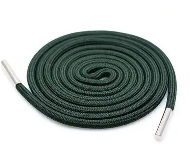 1Pc Solid Color Polyester Cord 140CM Copper Bead Caps Decorative Cap Rope For Sweater Sports Pants Waist Rope Belt - Цвет: 140CM