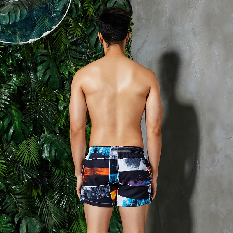 Summer Beach Shorts Men Swim Shorts Colorful Quick Dry Men's Surf Board Shorts Random Pants