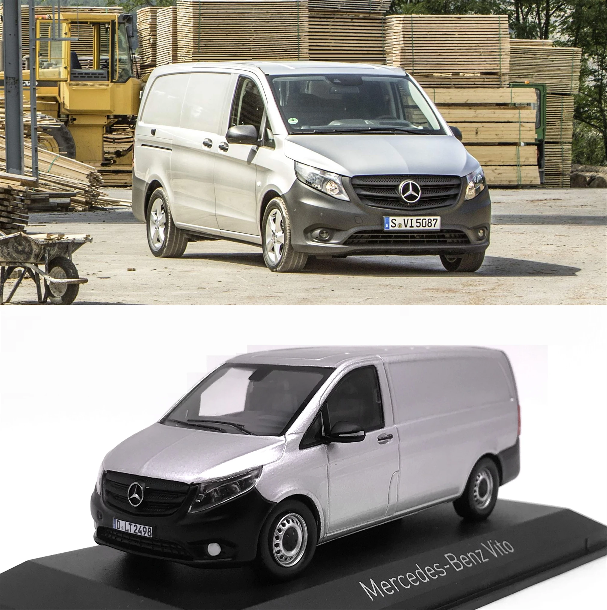 Norev 1:43 Mercedes 2015 W447 Vito Closed Cargo Box Collection Norev 1:43 Mercedes 2015 W447 Vito Closed Cargo Box Collection