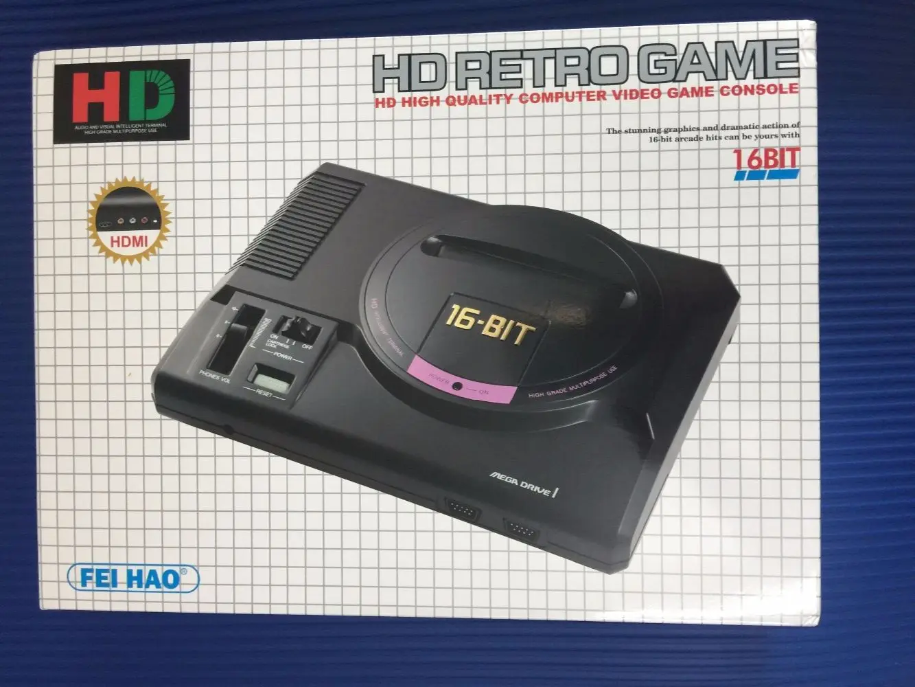 HDMI 16 бит видео игровая консоль SEGA MEGA DRIVE 1 бытие высокой четкости TV Out с 2 4G