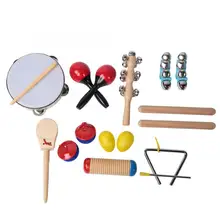 10 шт. развивающая музыкальная игрушка Orff перкуссия набор инструментов детский подарок
