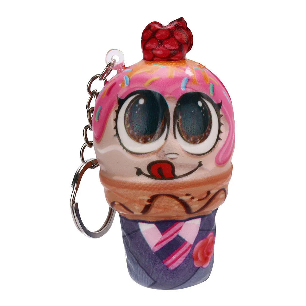 Ice Cream Doll Pendant Charm Slow Rising Collection Toys Trinket Stress Relieve Gifts Squeeze Food Decorations #A