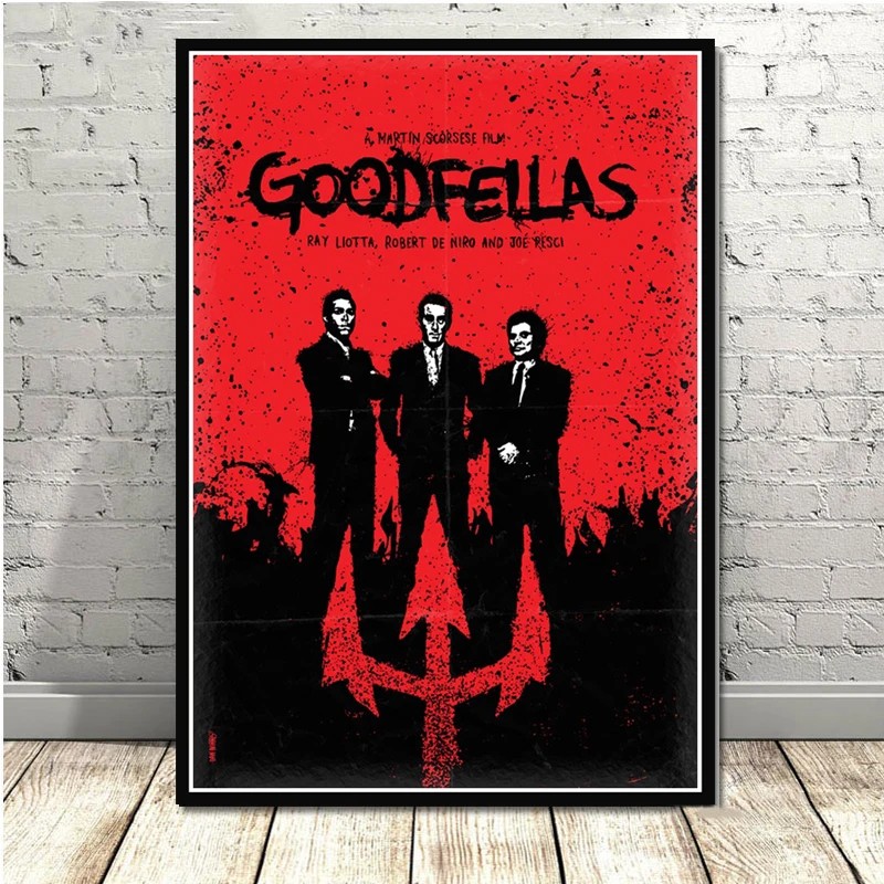 Печать плакатов горячий подарок классический фильм Goodfellas гангстеры Крестный отец Искусство Холст Картина маслом настенные картины гостиная домашний декор