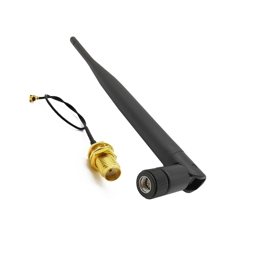1 комплект антенна 915 МГц 5dbi SMA Male antena antenne Plug 5дб WiFi + 15 см Female to IPX 13
