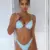 Drop Shipping Sexy Push Up Unpadded Бразильский Комплект Бикини Женщины 4 Цвета Бандаж Бикини Набор Купальник e Купальники Купание