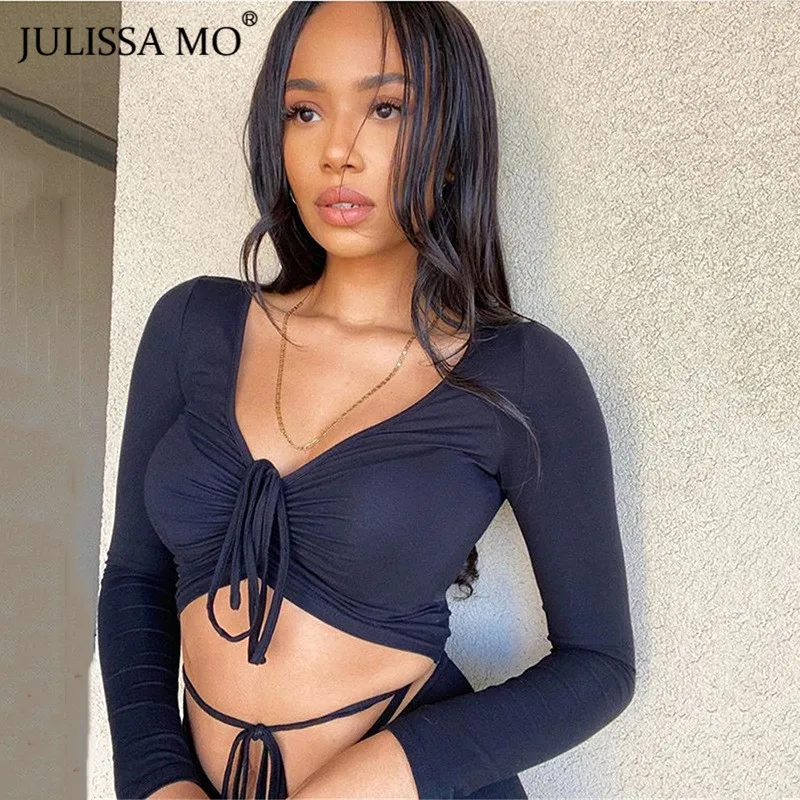 JULISSA MO осенняя Спортивная повседневная одежда Женский комплект из двух предметов