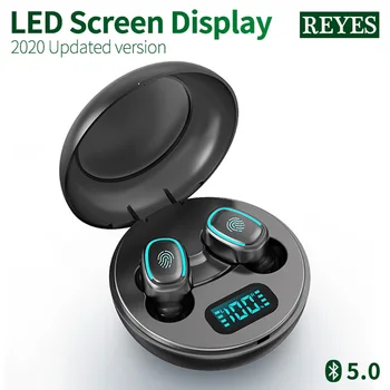 

Ture Wireless Bluetooth Earphones LED Digital Display Fingerprint Touch TWS HQ Sound Nano Waterproof Wireless Sports Headsets