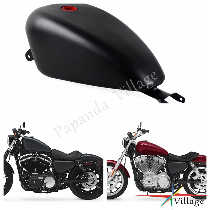 Черный мотоциклетный Бензобак Papanda 3 галлонов EFI топливный бак для Harley Davidson Sportster XL