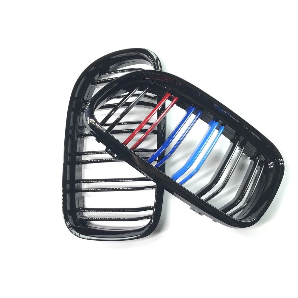 Пара M Цвет/глянцевый черный передняя решетка автомобиля для BMW E90 LCI 3 серии седан/вагон 09-11 гоночные грили