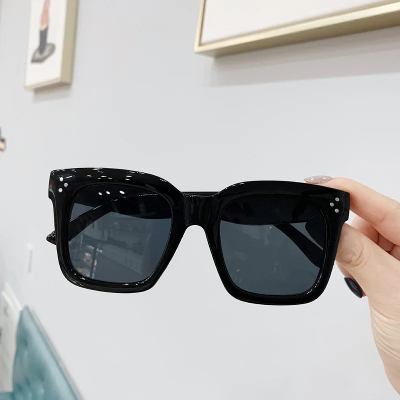Brand Designer Square Sunglasses Women Retro Big Frame Shades Female Sun Glasses Fashion Vintage Gradient Oculos De Sol