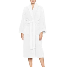 Женский Длинный плотный фланелевый теплый халат, уютный пушистый халат, плюшевый ночной халат, парные халаты