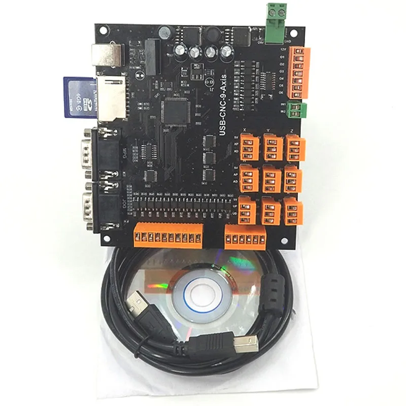 MDK2 предприятия 9-ось вращения USB гравировальный станок плата управления Автономный контроллер заменяет MACH3