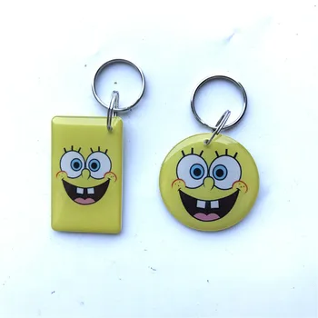 

125Khz Rewritable EM4305 T5577 Waterproof Iron Ring Keyfob Card Lovely Writable Tags Proximity RFID Copier