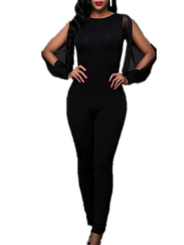 

sexy long sleeve backless women bodycon jumpsuit playsuits club rompers outfit clubwear