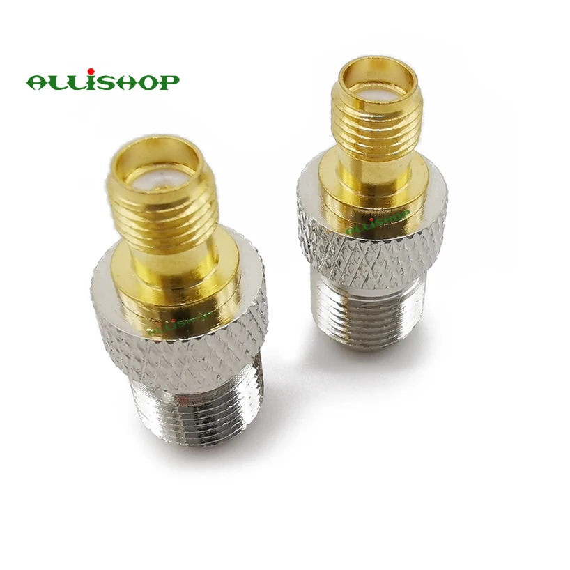 Allishop 20 шт. F Женский к SMA разъем прямой glodplate ТВ jack F/F RF разъем f-SMA адаптер для Беспроводной Телевизионные антенны # rocheuk