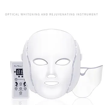 

7 Colors Led Facial Mask Led Household Spectrometer Face Mask Machine Light Therapy Acne Mask Neck Beauty Led Mask