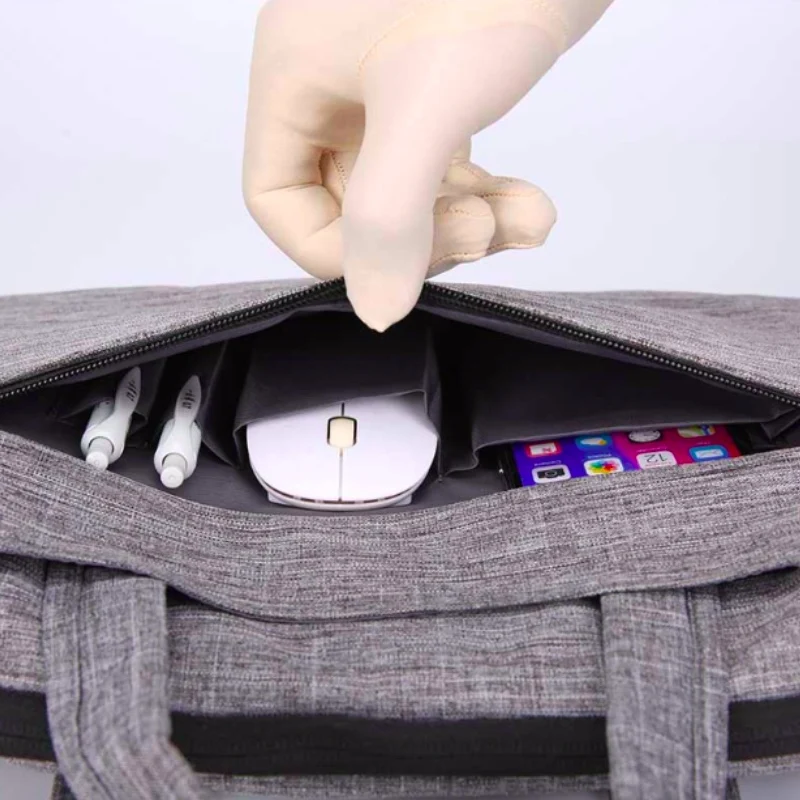 Сумка на плечо для Macbook 12 13 15 дюймов сумка ноутбука деловой чехол Xiaomi Dell Asus HP Acer