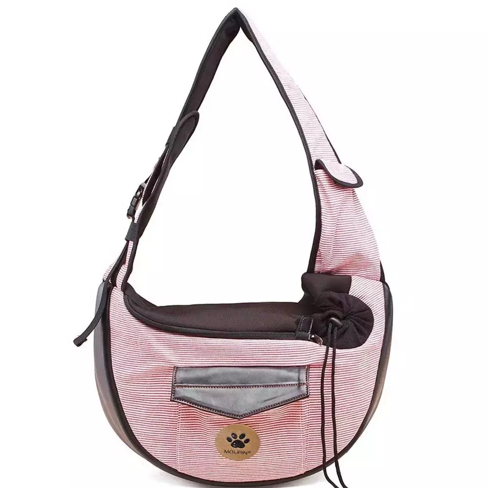 Pet Travel Bag Small Dog Cat Sling Carriers Hands Free Pet Puppy Reversible Bag for Puppy Small Dogs and Cats