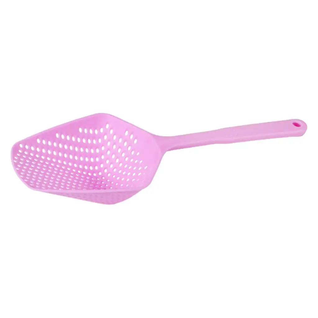 Scoop Colander Strainer Slotted Spoon, Large, Multi-color Can Choose Coffee Plastic Feed Scoop