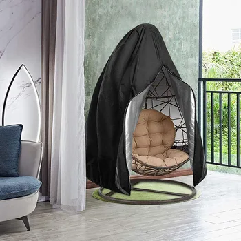 

Hanging Swing Chair Cover Protector Dustproof Waterproof Patio Egg Chair Cover UV Protection Drawstring Outdoor Garden Swing