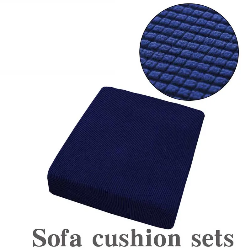 Клетчатый флисовый чехол для дивана, дивана, матраса, чехлы для дивана, сидячий коврик, протектор для одного, двойного, трех, четырех сидений - Цвет: deep blue