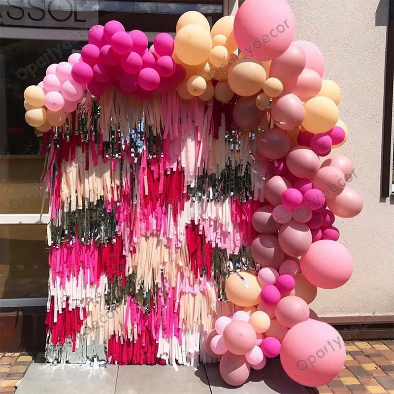 

Rose Red Balloon Arch Garland Baby Shower Confetti Silver Metallic Gold Balloons Wedding Birthyday Party Decor Globos Kids Toys