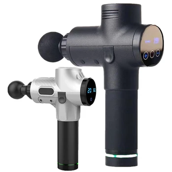 

LCD Display Muscle Massage Gun Deep Tissue Massager Therapy Gun Exercising Muscle Pain Relief Body Relaxation Slimming Shaping