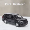 New 1:36 Ford Explorer Alloy Car Model Sound and light Diecasts & Toy Vehicles Toy Cars Kid Toys For Children Collection Gifts 1