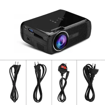 

Projector 100-240V Mini Projector 1080P HD Home Theater with HDMI USB SD VGA AV TV Port 1080p hd led projector christmas