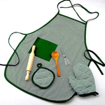 

Hot DIY Cooking Baking Suit Toys Set Children Chef Set Pretend Play Apron Gloves Rolling Pin Eggbeater Cooker Gift For Kids