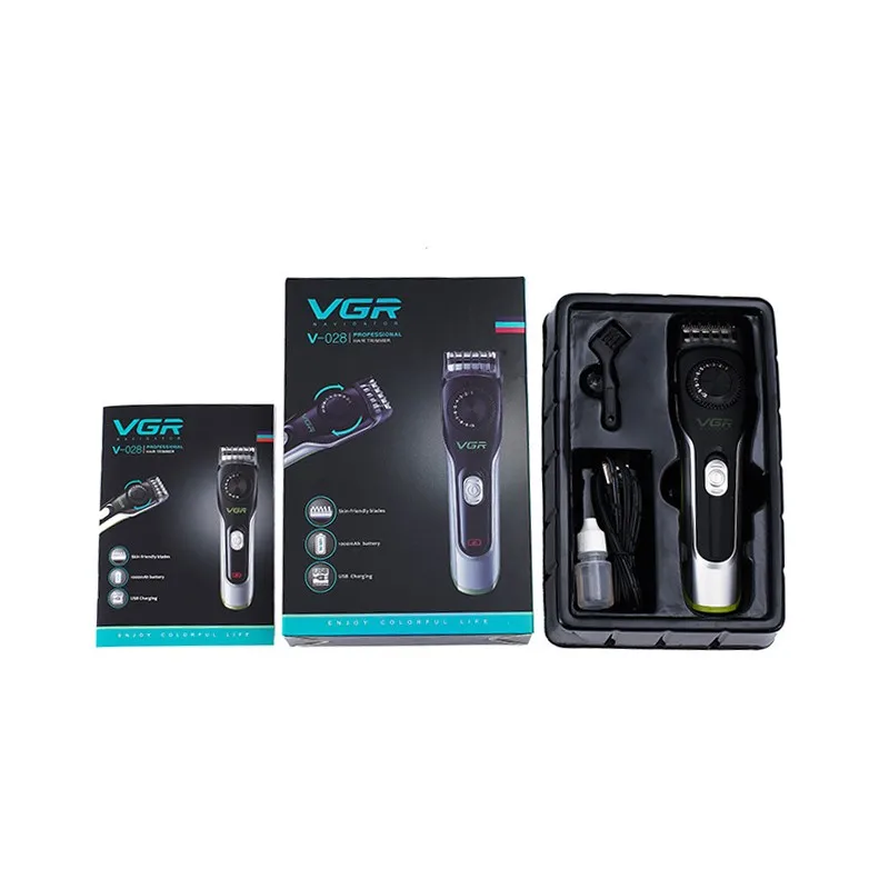 VGR V028 электрическая машинка для стрижки волос Бритва USB перезаряжаемая