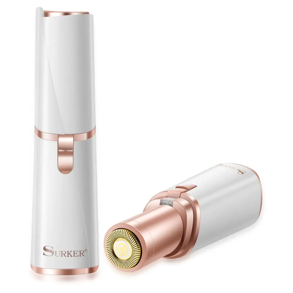 Surker Mini Eyebrow Epilator Electric Professional Lipstick Painless Facial hair removal Portable Face Razor for Women | Бытовая