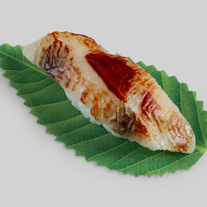 200Pcs Japanese Food Sushi Decoration Leaves Plastic Green Leaf Sushi