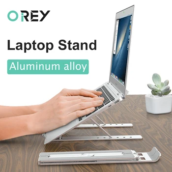 

Portable Laptop Stand Aluminum Foldable Support Notebook Stand For Macbook Pro Air Tablet Cooling Pad Laptop Holder Riser Base