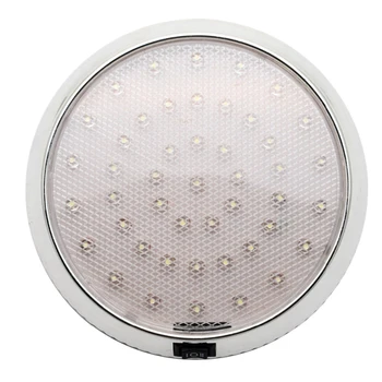 

NEW-12V Car Round Ceiling Dome Roof Interior Light Boat Rv Surface Ceiling Light