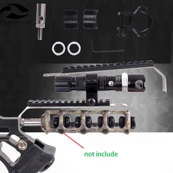 

Night Hunting Archery Shooting Target Flashlight Mount Torch Holder Laser Sight Scope Ring Barrel Mount Adapter