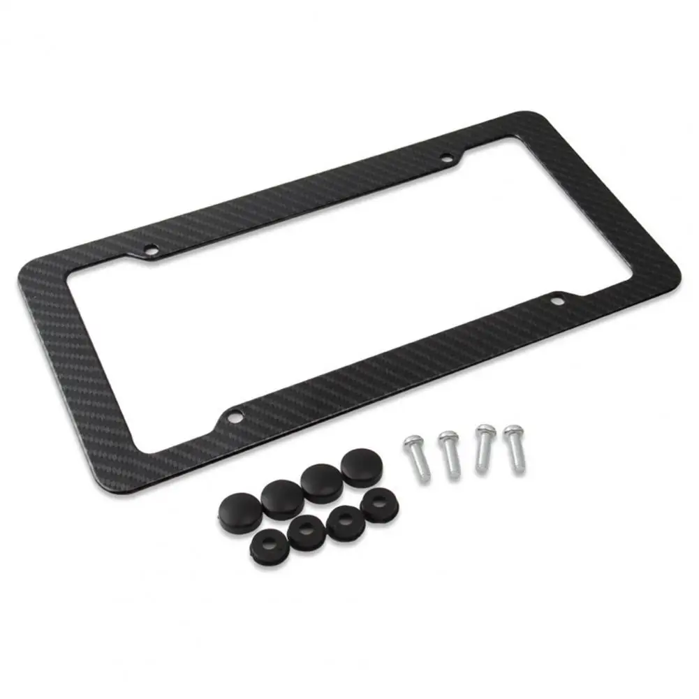 Universal Carbon Fiber License Plate Frame Universal License Plate