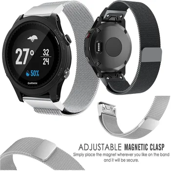 

Stainless Steel strap for Garmin Fenix 5X/6X/6S/5S plus/3 3 HR/945 935 band 20/22/26mm Watch band Metal EasyFit Bracelet watch