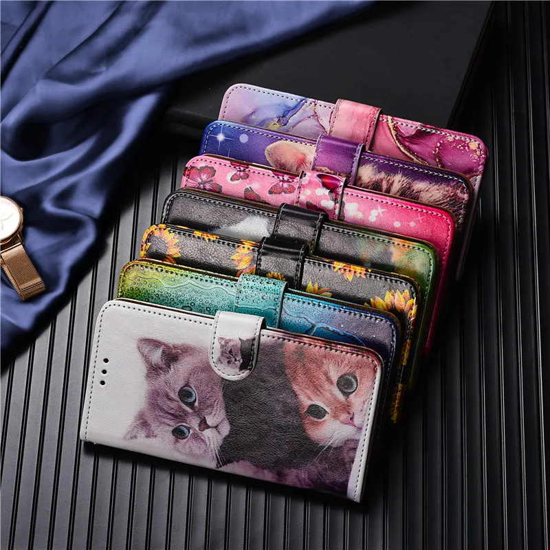 Wallet Flip Case For Wiko Y82 Y52 Y62 Y61 Y81 Y51 Y60 Y80 Y50 Y70 View 4 Lite Sunny 5 Jerry 3 View 5 Plus Max 2 GO Harry Lenny 4 waterproof phone holder