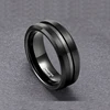 Tigrade Man Black Ring Fashion Jewelry Fashion Jewelry Tungsten Ring Wholesale Engraving Men's Rings Classic Wedding Rings 3