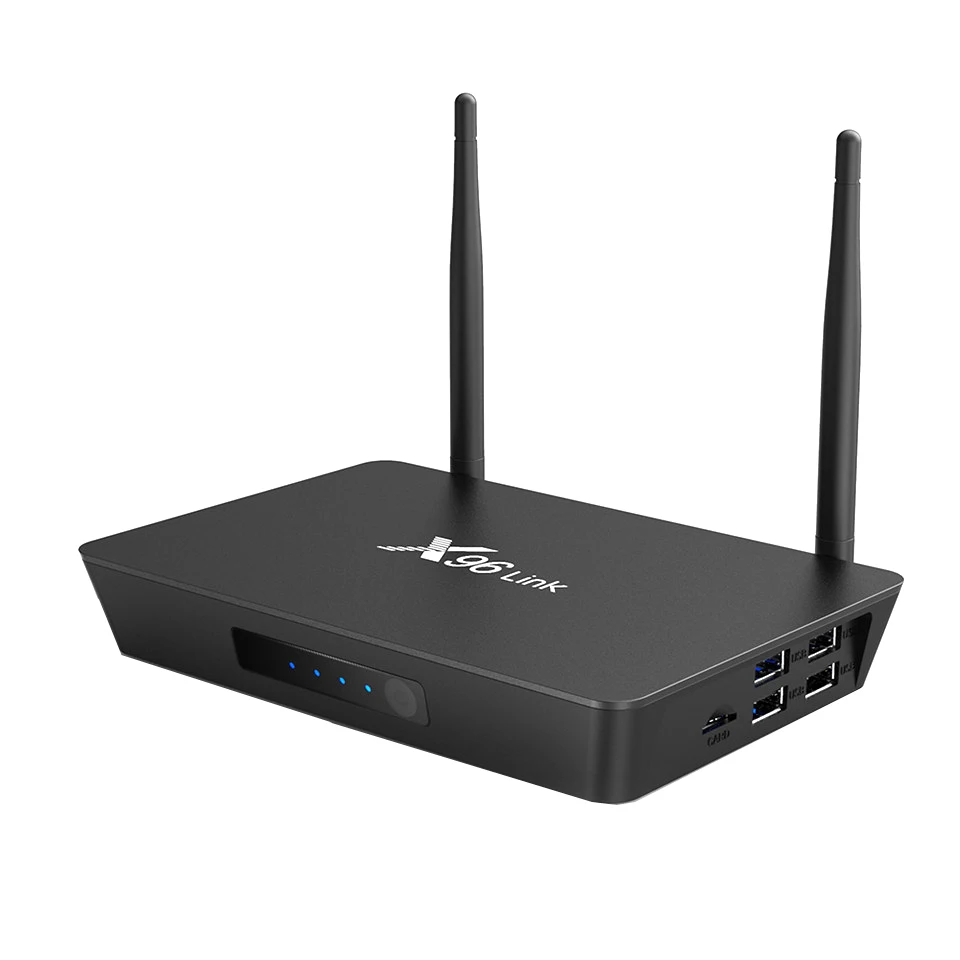 X96 Link Amlogic s905w Android Smart tv BOX 2 Гб 16 Гб Поддержка Wi-Fi роутера функция 100M LAN