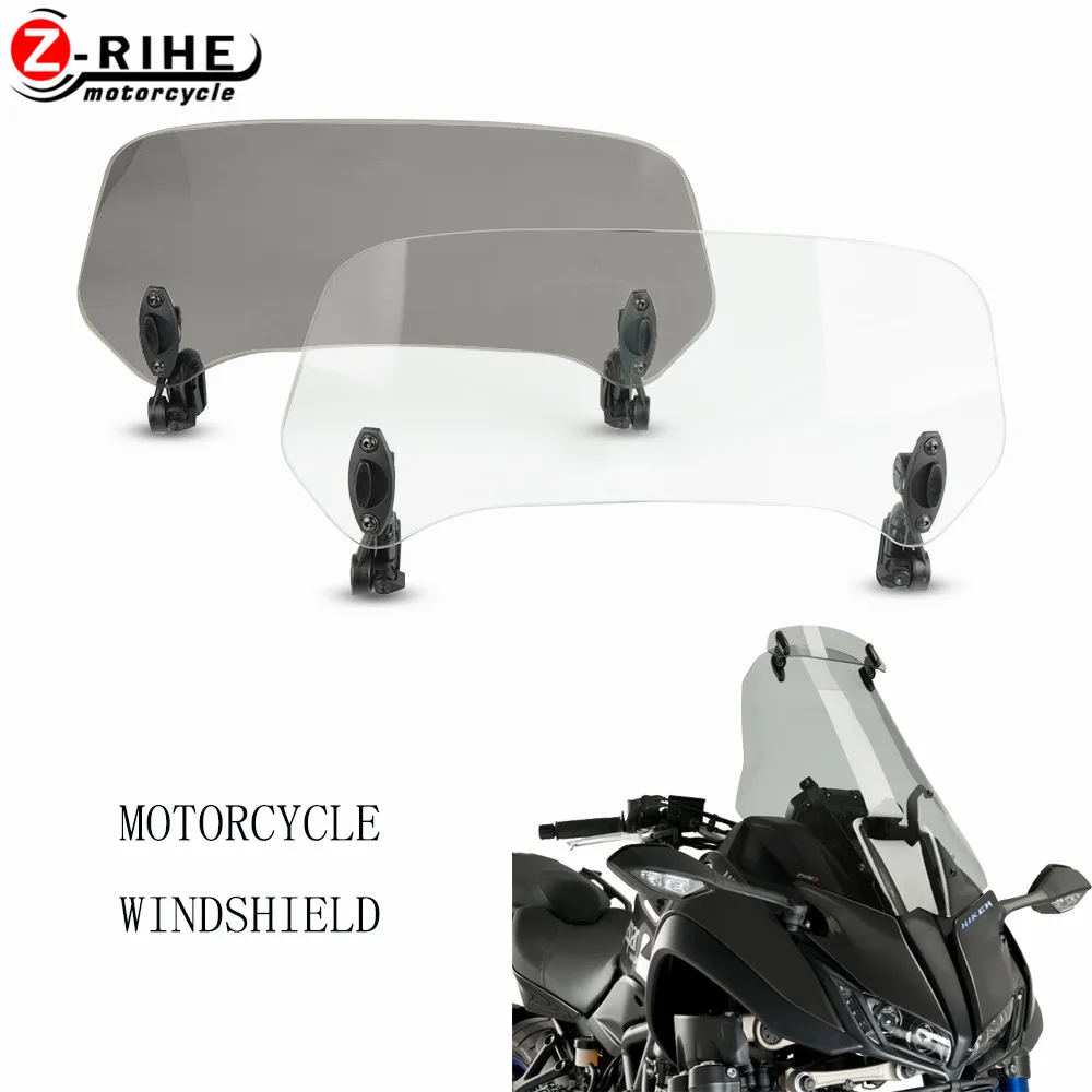 

Universal Motorcycle Windshield Modified Windscreen Adjustable Heightening double bracket for HONDA Katana GSX250R GSX 250 R ABS
