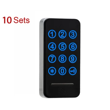 

10 Sets Intelligent Electronic Cabinet Locker Touch Keypad Password EM Card Key for Home Swimming Sauna Pool Gym EM118