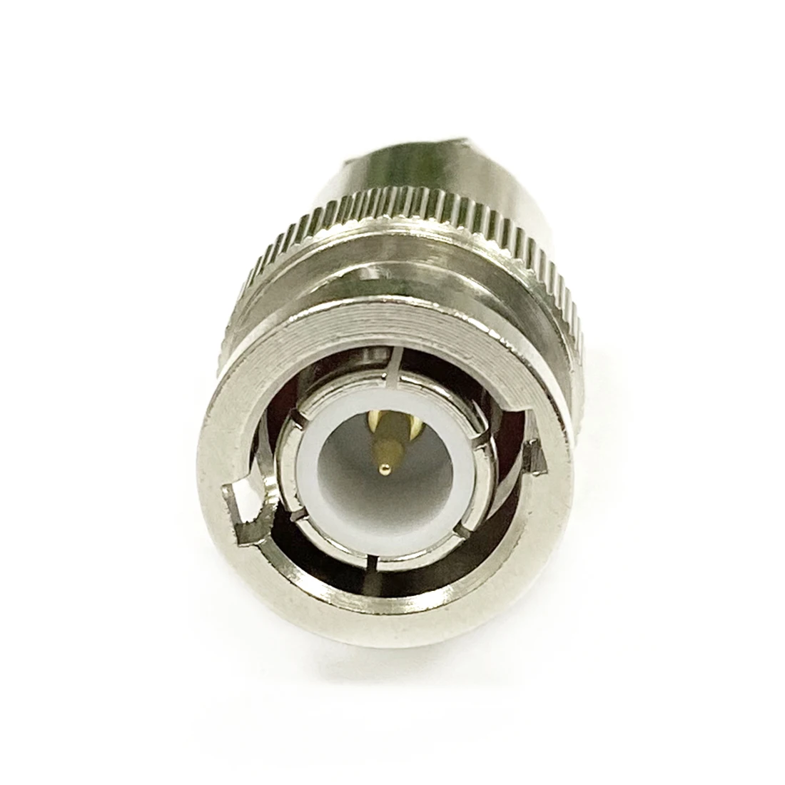 1pc BNC Male Plug RF Coax Connector Clamp for RG58 RG142 LMR195 Cable Straight Nickelplated NEW