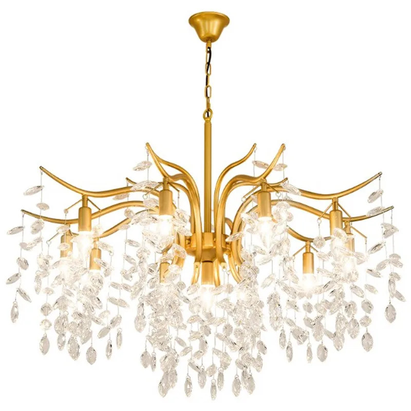 noble bronze color super chandelier with crystal pendants