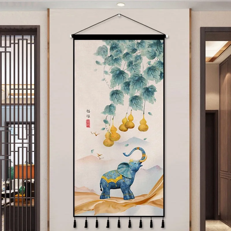

Chinese Style Background Wall Art Scroll Hanging Painting Living Room Home Office Decor Poster Teenager Bedroom Decor Tapestry