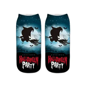 

2019 Newest Fashion Autumn Winter Unisex Women Men Halloween 3D Print Socks Novelty Funny Creative Unique Pumpkin Socks Gift