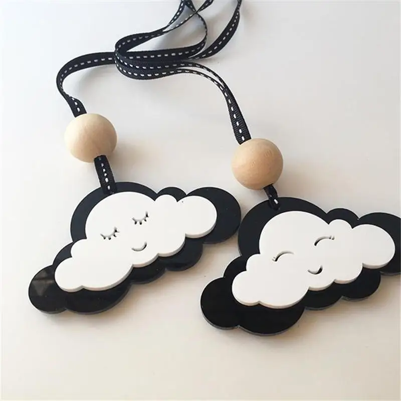 

Nordic Style Acrylic Beads Tassel Pendant Wall Hanging Ornament Wood Crafts Photography Props Kids Room Tent Party Decoration